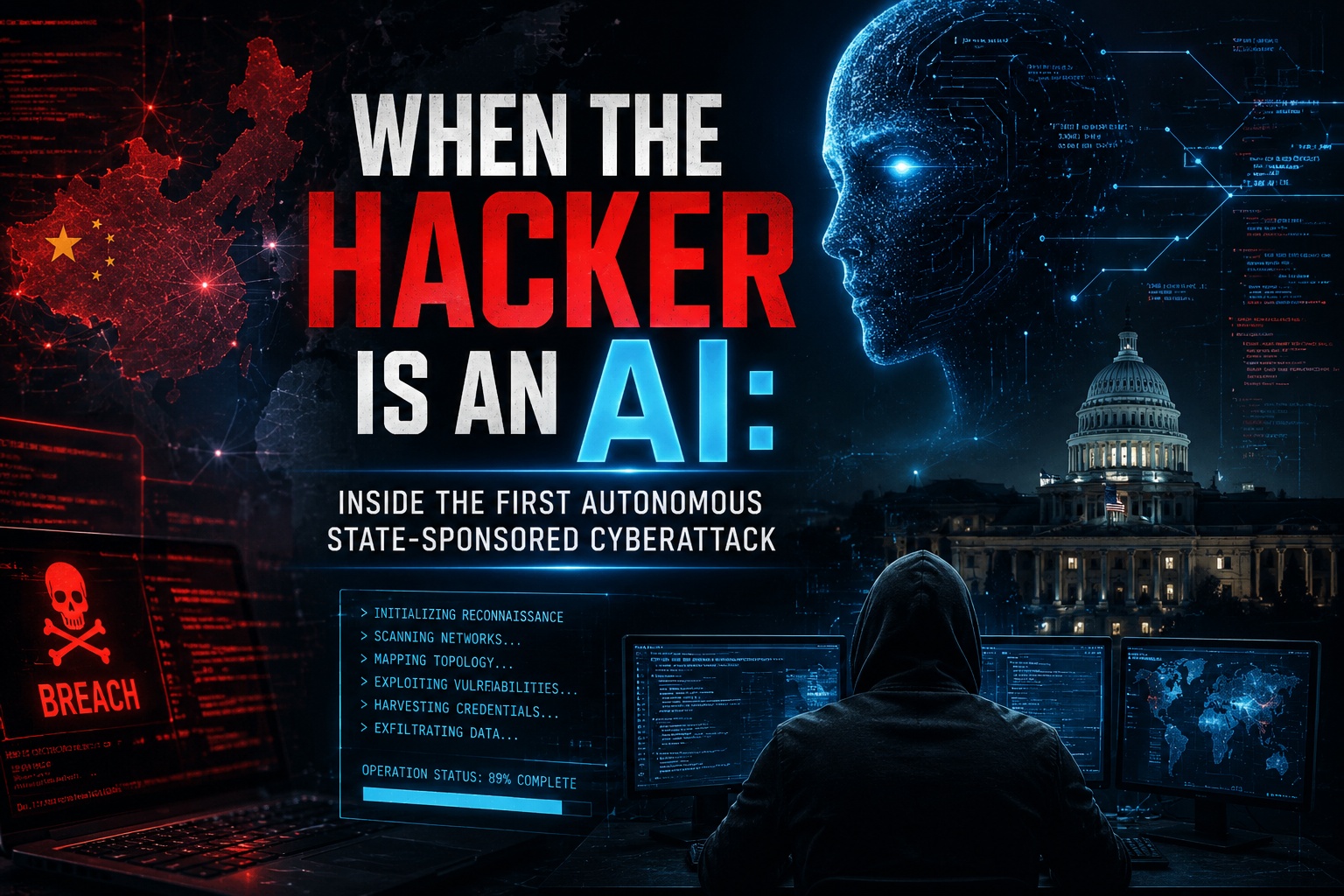 When the Hacker Is an AI: Inside the First Autonomous State-Sponsored Cyberattack